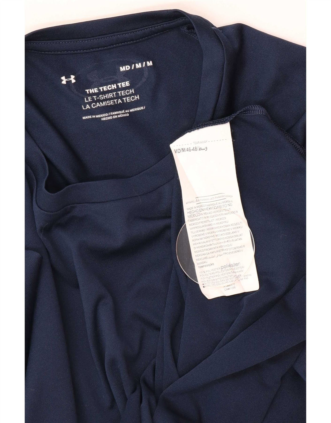 Camiseta Under Armour Hombre Top Medium Azul Marino Poliéster