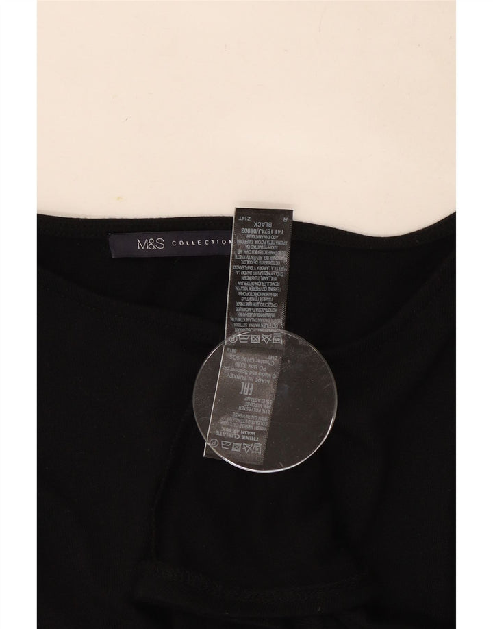 Marks & Spencer Top para mujer manga 3/4 UK 42 Mediano Poliéster negro
