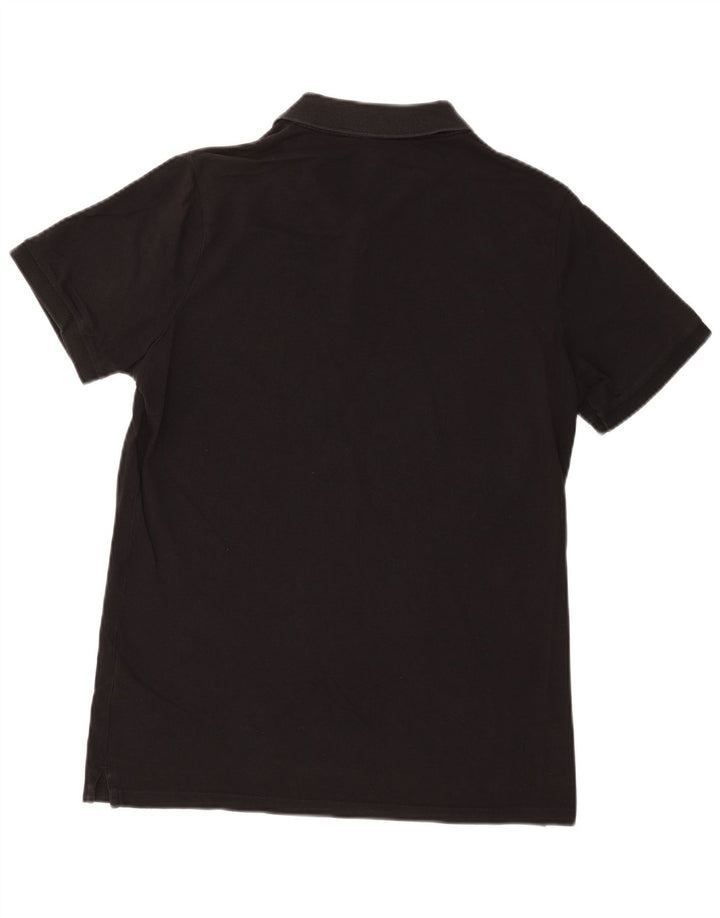 Calvin Klein Jeans Polo para hombre grande de algodón negro