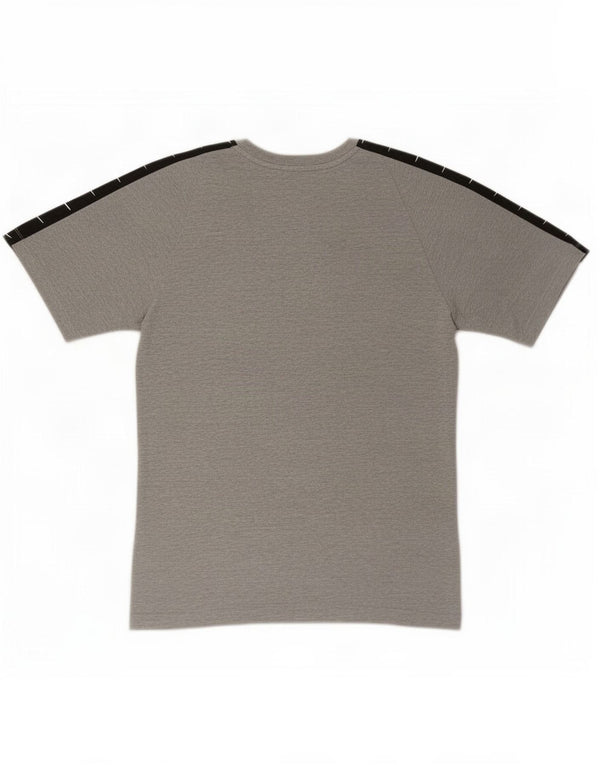 Nike Camiseta gráfica para hombre Top pequeño de algodón gris con bloques de color