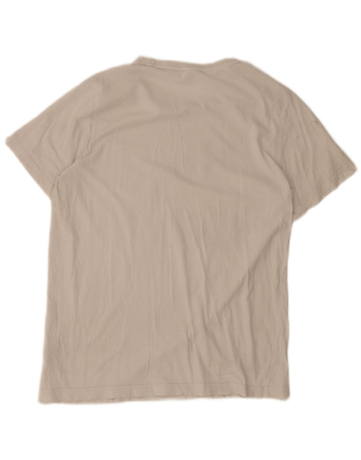 Puma - Camiseta gráfica para hombre, talla grande, algodón blanco
