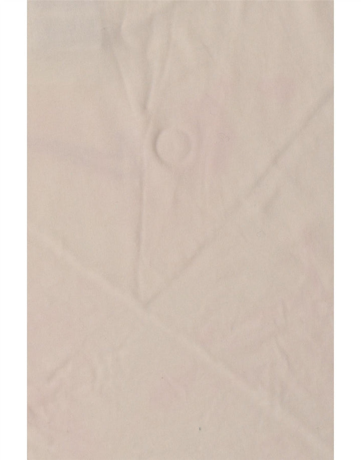 NIKE Camiseta holgada con gráfico corto para mujer UK 10 Small White Cotton