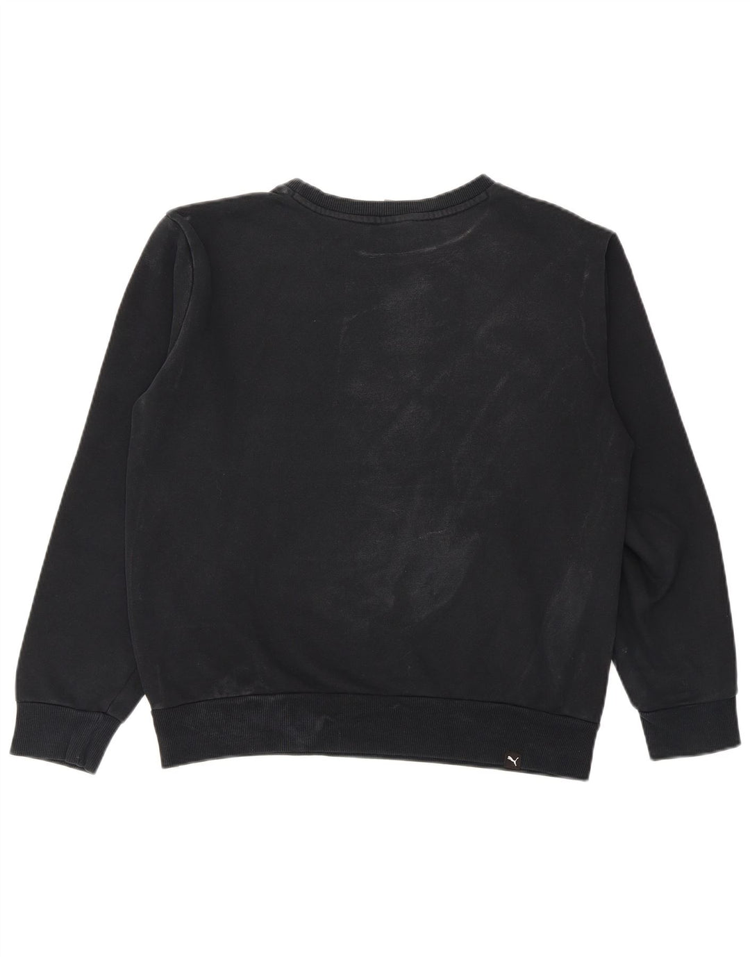 Puma Hombre Sudadera Gráfica Jersey Pequeño Algodón Negro