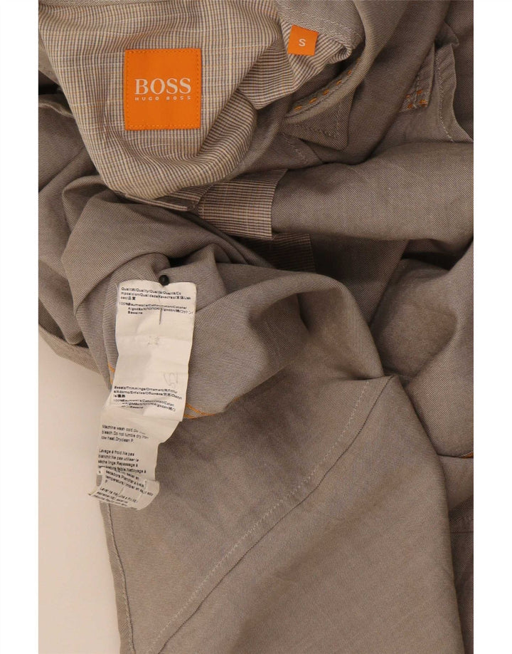 Camisa Hugo Boss Hombre Small Gris Algodón