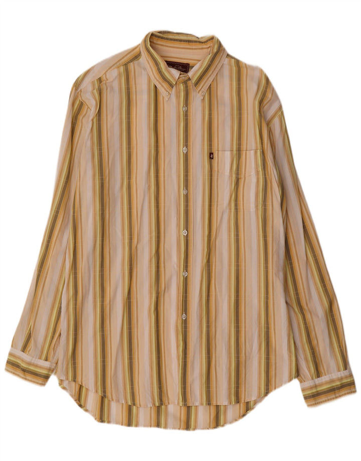 Camisa Marlboro Classics Hombre 2XL Rayas Amarillas