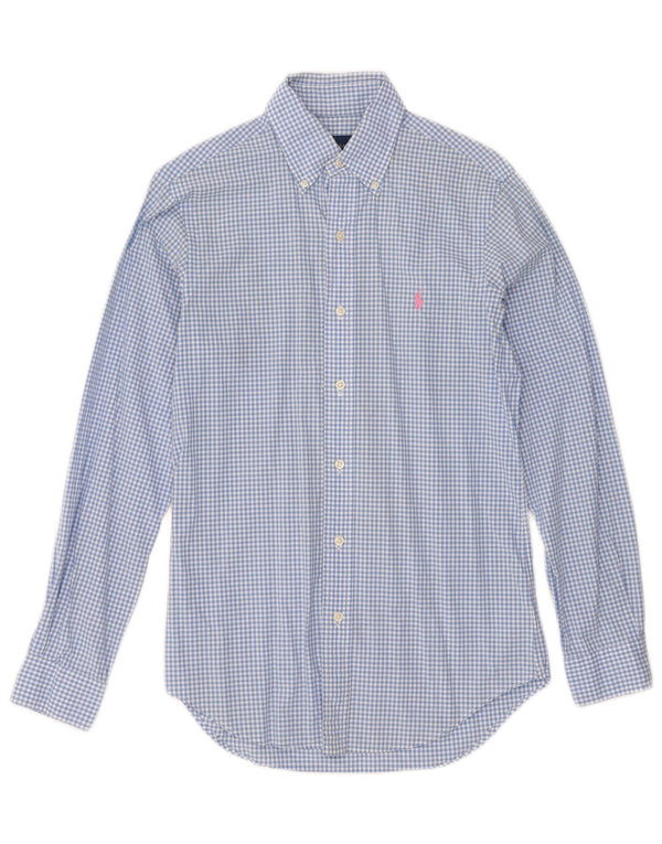 Camisa Ralph Lauren para hombre XS Algodón a cuadros azul