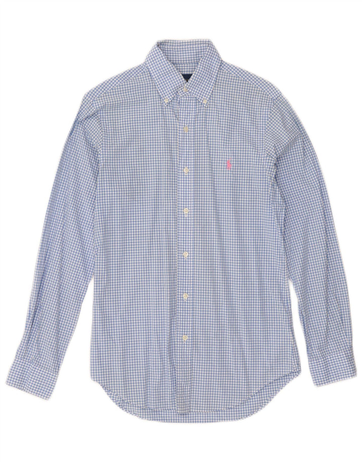 Camisa Ralph Lauren para hombre XS Algodón a cuadros azul