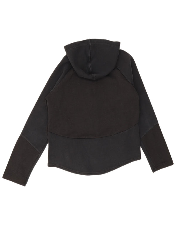Puma Sudadera con capucha y cremallera para mujer UK 6 XS Algodón negro
