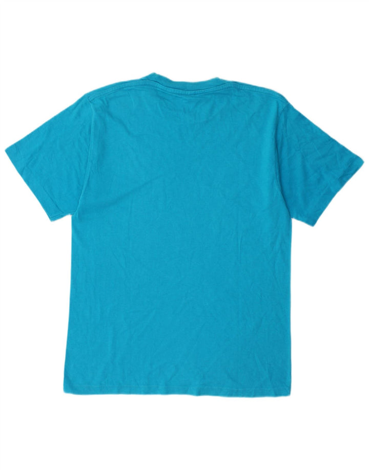 Champion Camiseta Gráfica Para Hombre Top Algodón Azul Medio