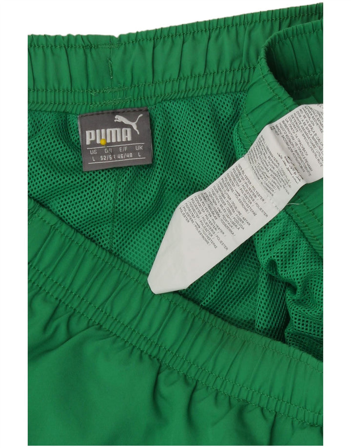 Puma Hombre Pantalones Cortos Deportivos Grande Verde Poliéster Deportes