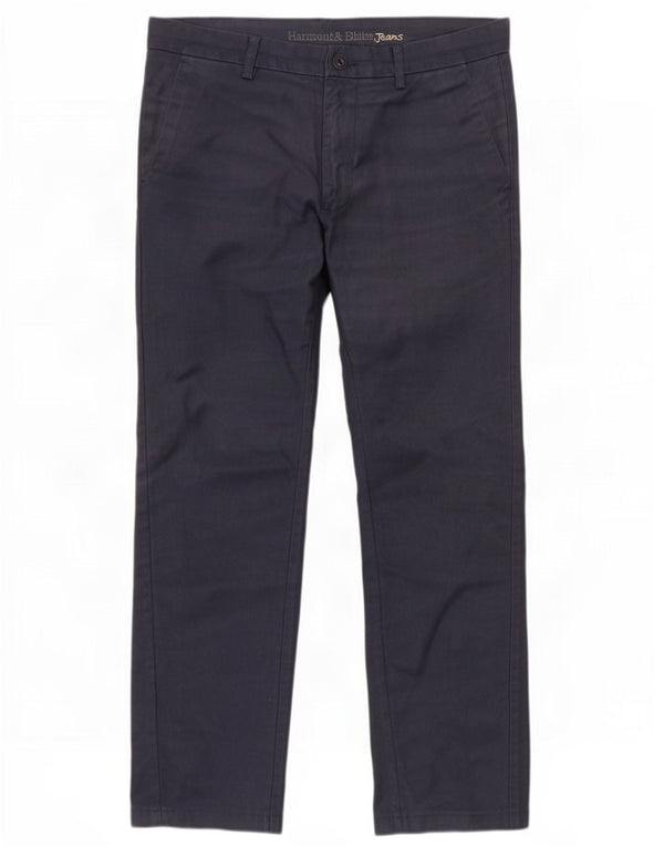 Harmont & Blaine Pantalones chinos rectos para hombre IT 46 Small W32 L29 Azul marino