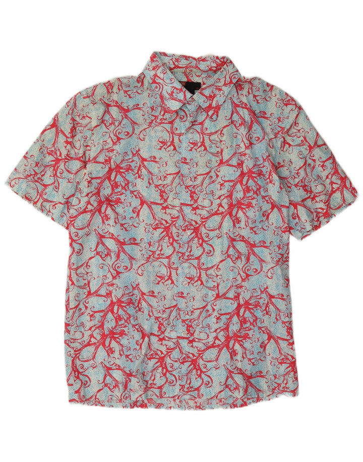 Diesel Camisa De Manga Corta Con Estampado Abstracto Para Hombre Azul Grande