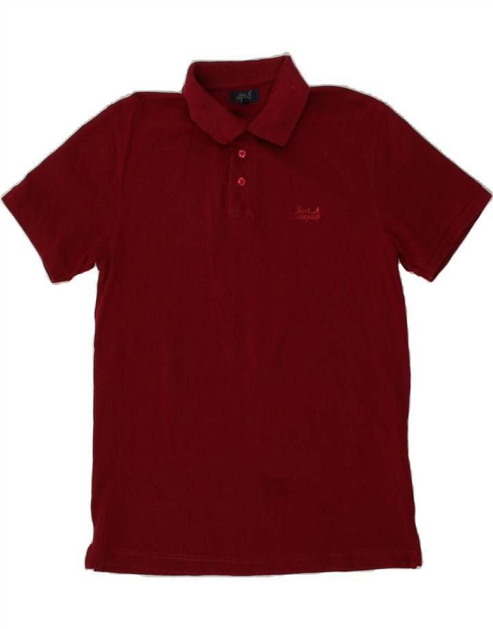 BEST COMPANY Mens Polo Shirt Medium Red Cotton Vintage Best Company and Second-Hand Best Company from Messina Hembry 