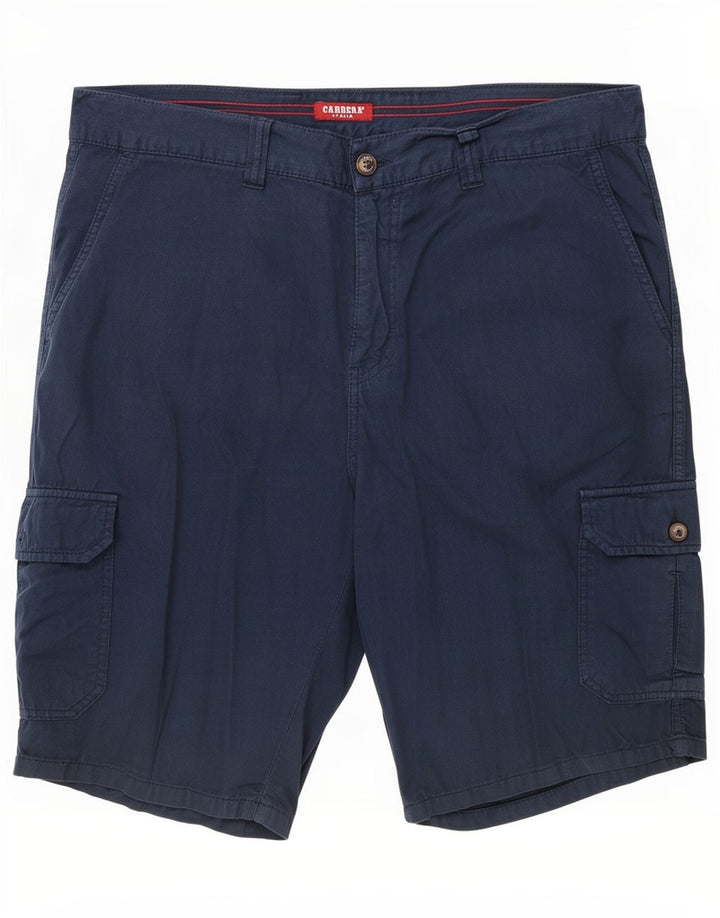 Carrera Pantalones cortos cargo para hombre XL W38 Azul marino