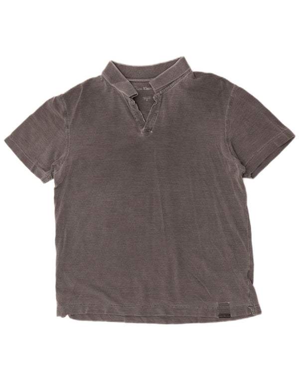 Polo Calvin Klein Jeans Hombre Algodón Gris Medio