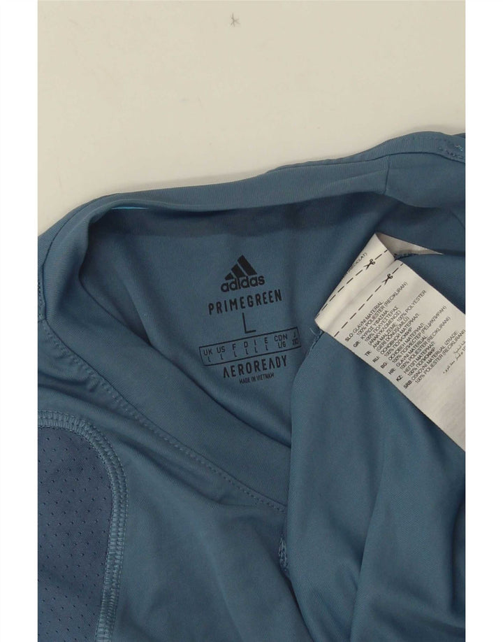 Adidas Hombre Aeroready Camiseta Top Grande Azul Poliéster