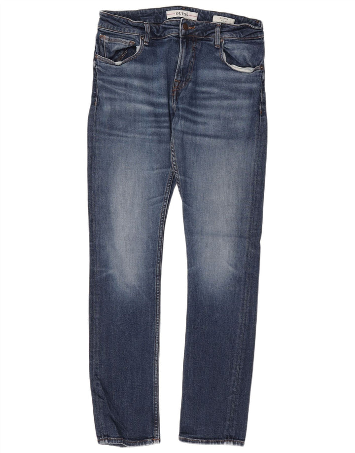 GUESS Vaqueros pitillo Miami para mujer W34 L31 Algodón azul