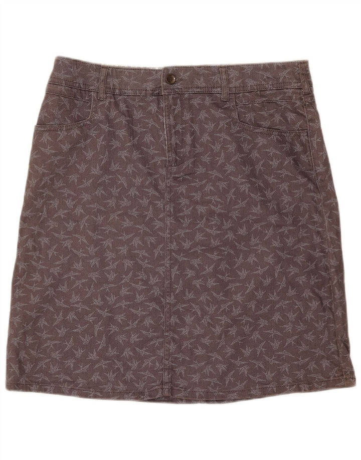 White Stuff Falda Vaquera con Estampado Abstracto para Mujer UK 40 Medium W32 Gris