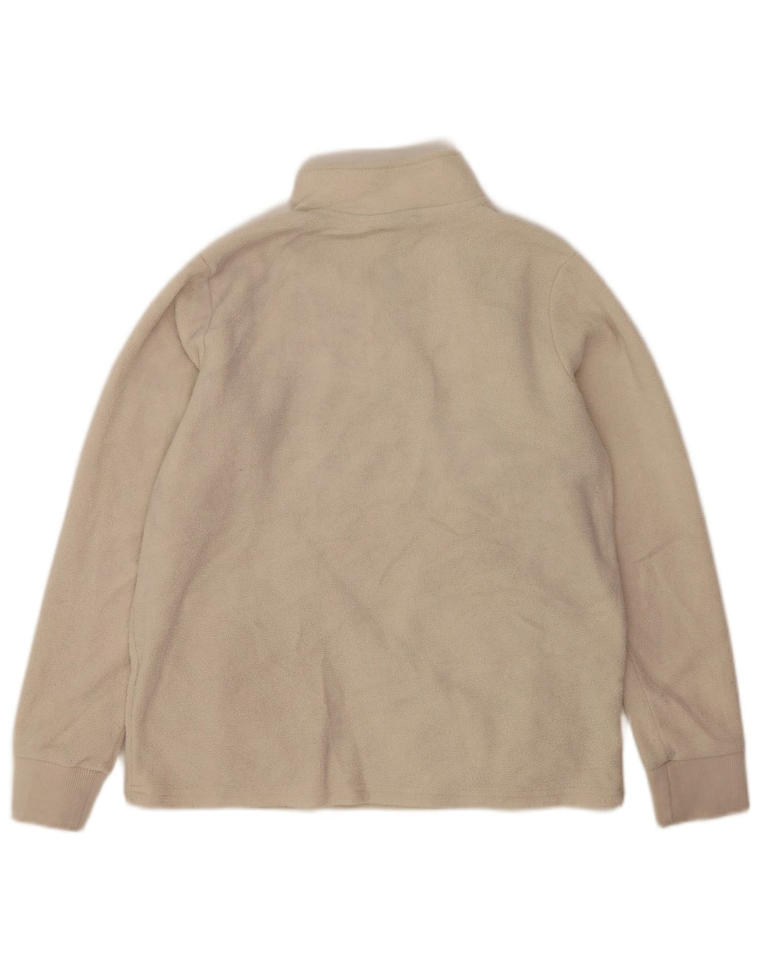 Nautica Jersey de forro polar con cuello con cremallera y gráfico para hombre Poliéster blanco roto mediano