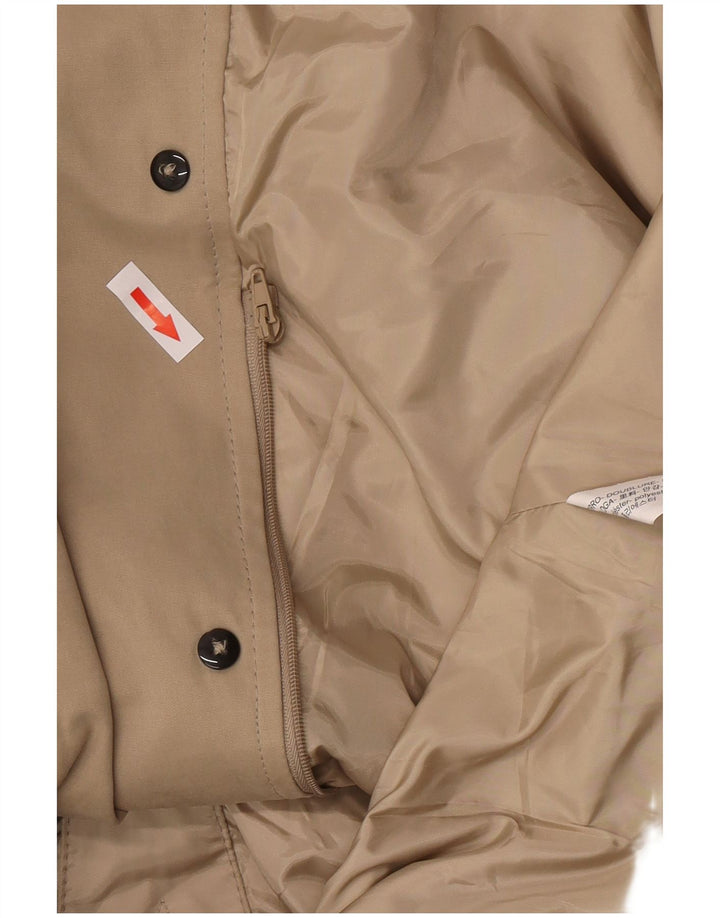Zara Hombre Gabardina ES 38 Poliéster Beige Medio