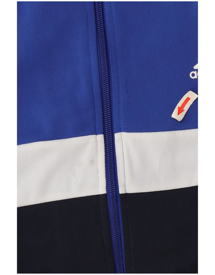 Adidas - Chaqueta de chándal para niño, 13-14 años, color azul, poliéster