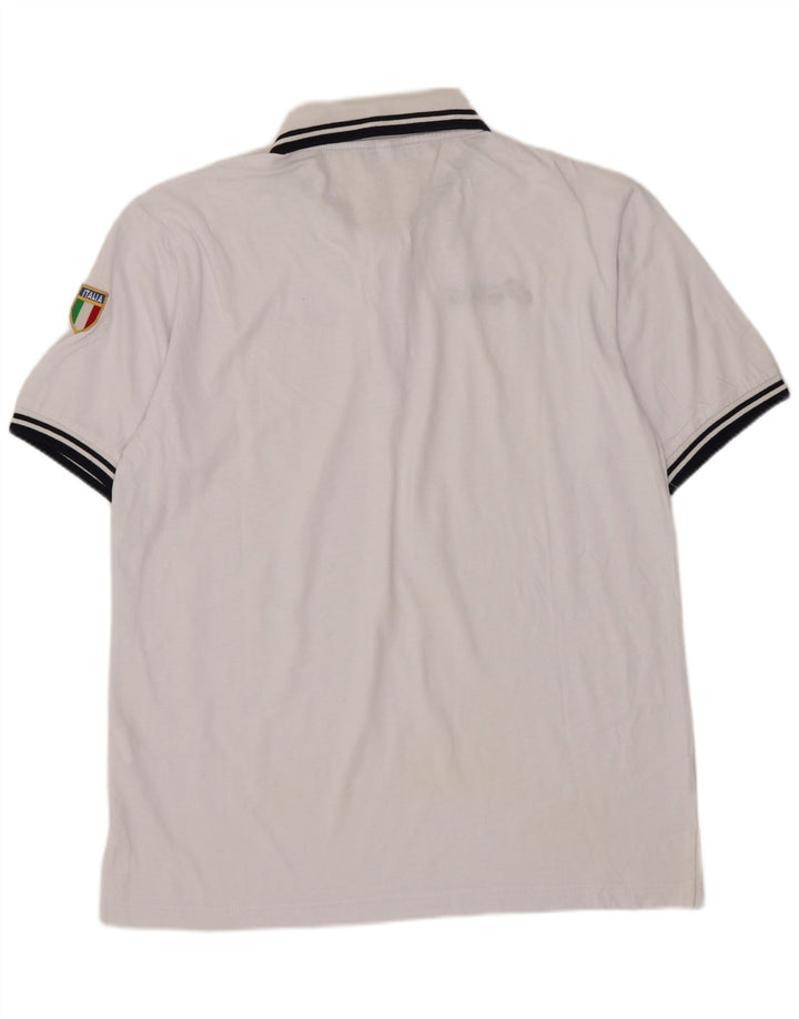 Polo Asics Hombre Grande Algodón Blanco