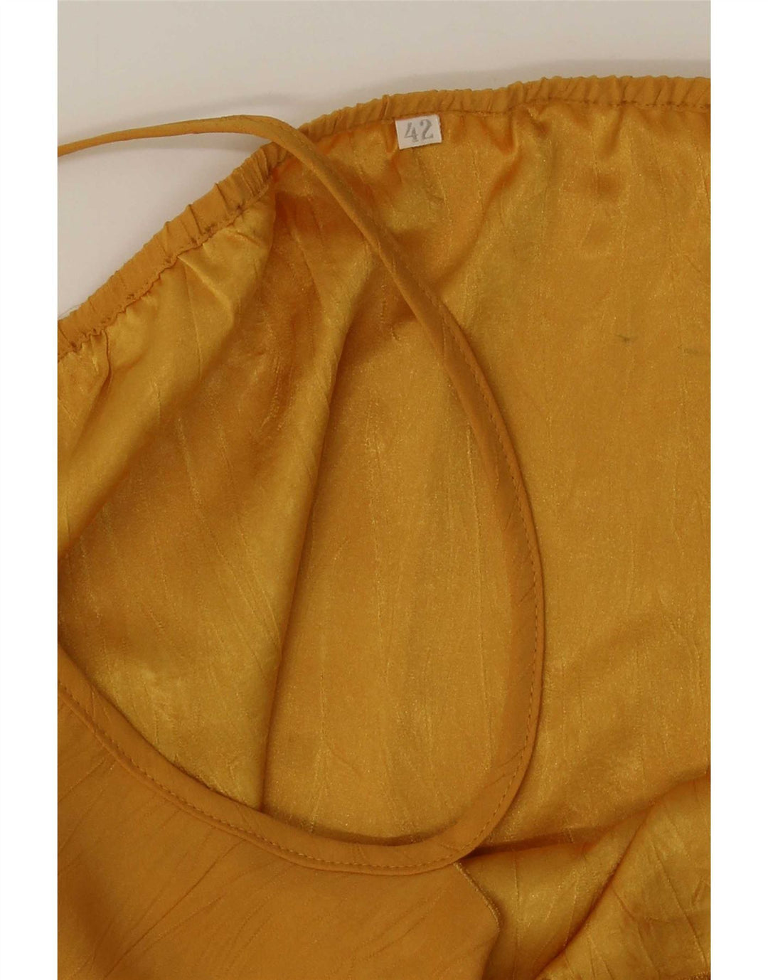 Vintage Mujer Cami Top IT 42 Amarillo Medio