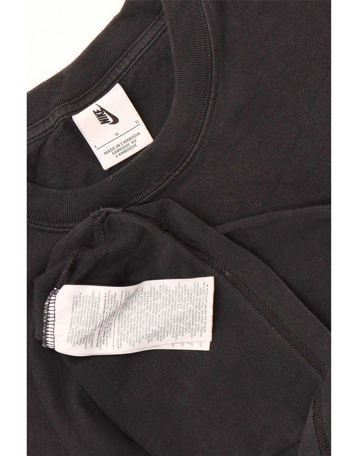 Nike - Camiseta para hombre, talla grande, color negro, algodón