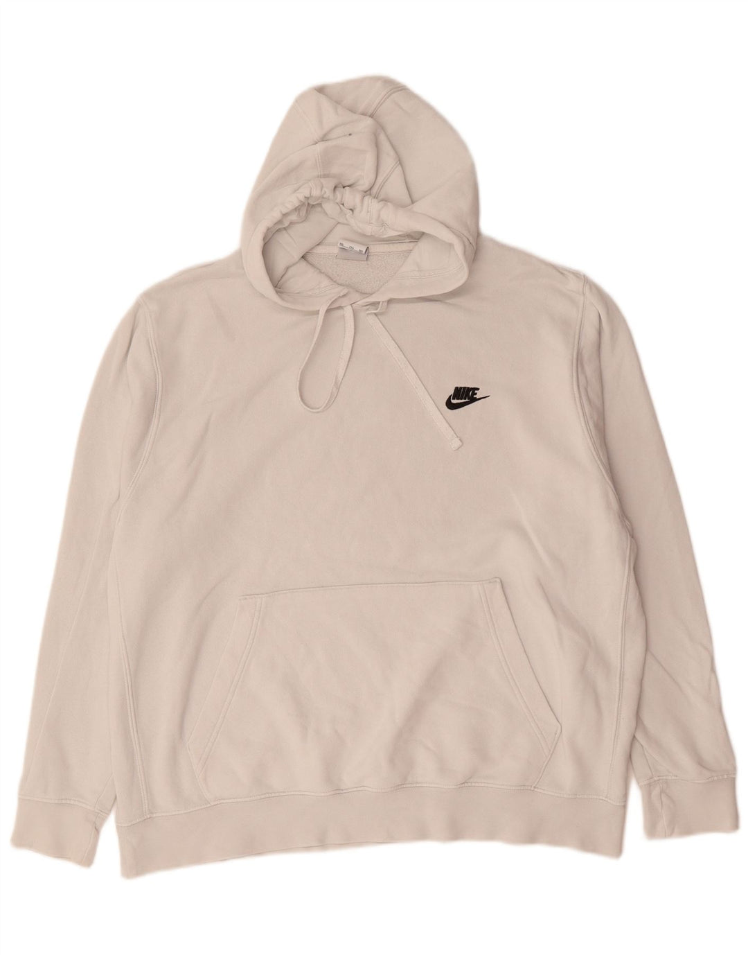 Nike - Sudadera con capucha para hombre, talla 2XL, algodón blanco