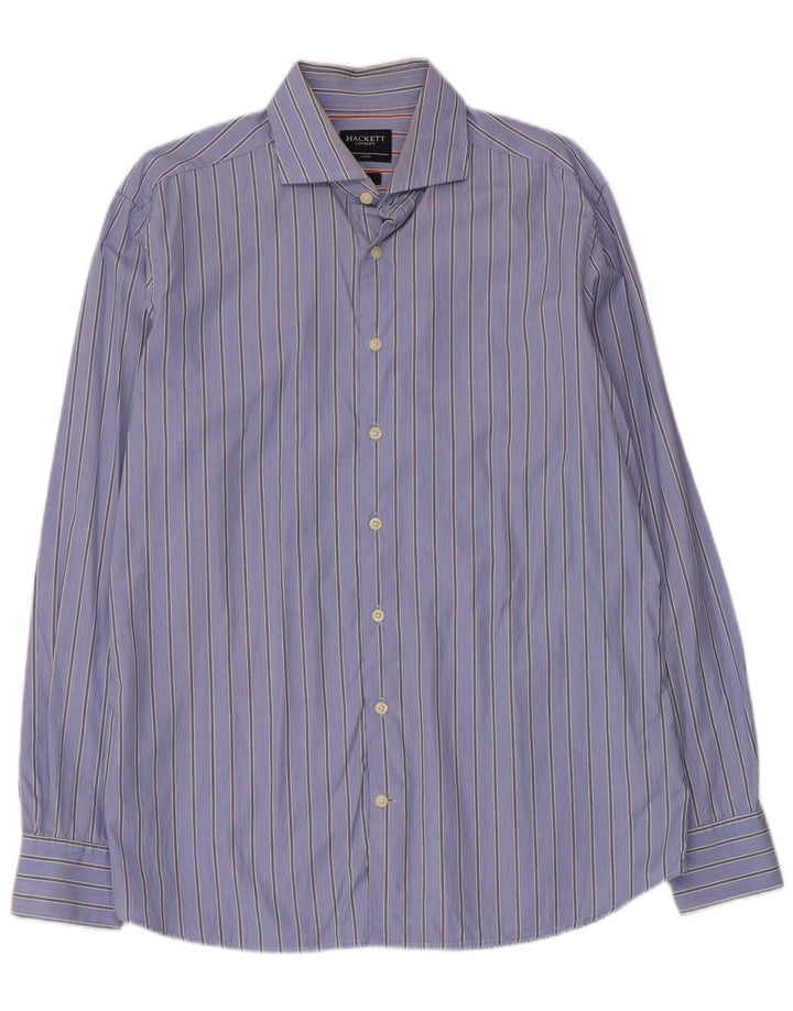 Hackett Camisa Slim Fit De Algodón A Rayas Azul Grande | Hombre
