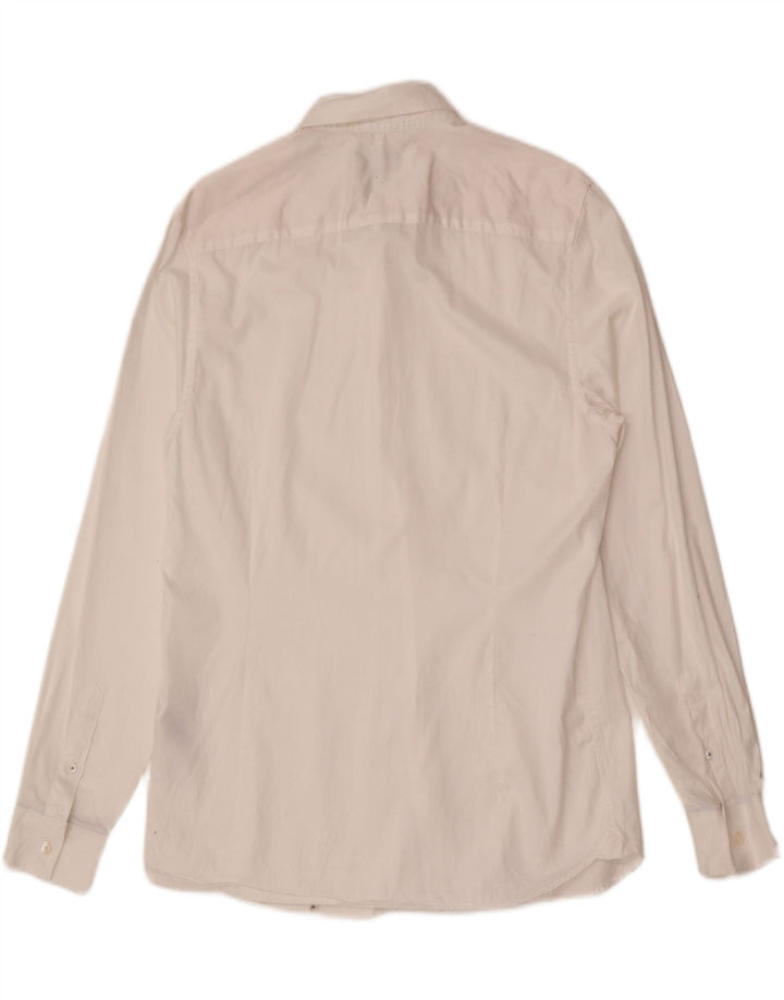 Ted Baker - Camisa ajustada para hombre, talla 4, algodón blanco grande
