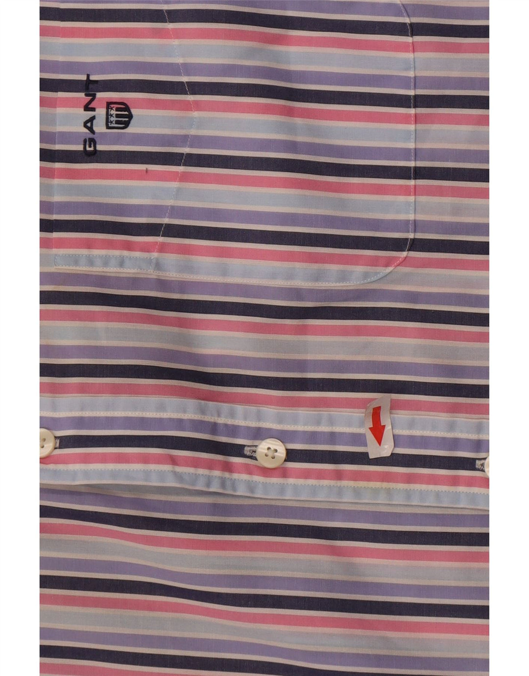 Camisa Gant Regular Fit De Algodón A Rayas Multicolor Grande Hombre