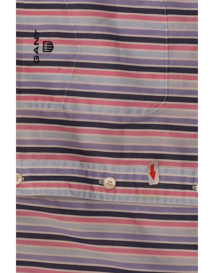 Camisa Gant Regular Fit De Algodón A Rayas Multicolor Grande Hombre