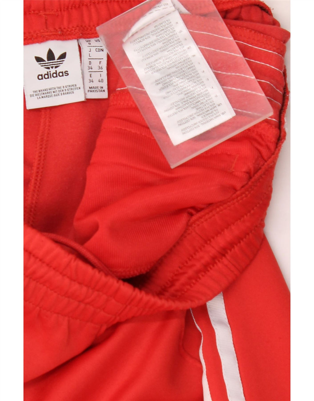 ADIDAS Pantalones de chándal para mujer Reino Unido 8 Pequeño Algodón rojo