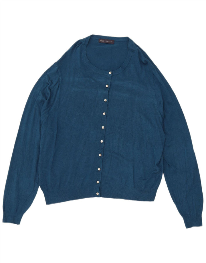 Marks & Spencer - Cárdigan para mujer, talla 40, XL, color azul