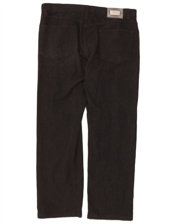 Pantalones rectos de pana Alabama de HUGO BOSS para hombre W38 L32 Viscosa negra