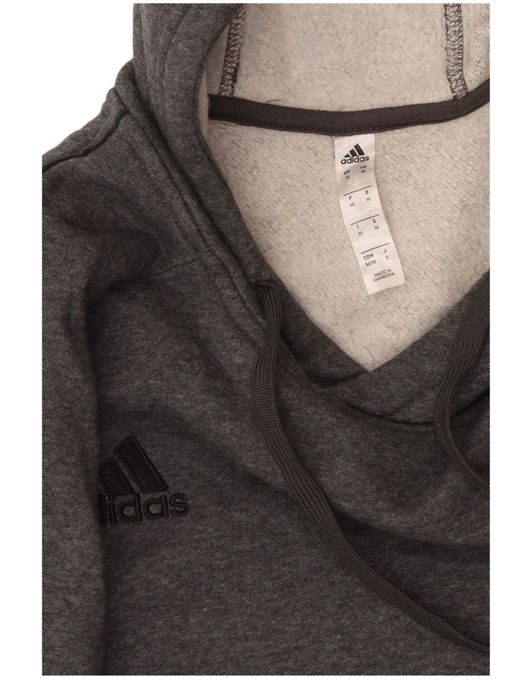 ADIDAS Hombre Sudadera con capucha Jumper Gris Medio