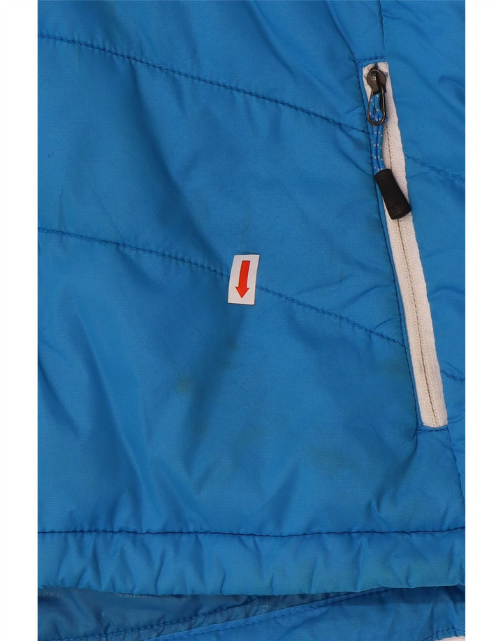 The North Face Chaqueta acolchada con capucha para mujer UK 40 Medium Blue Nylon