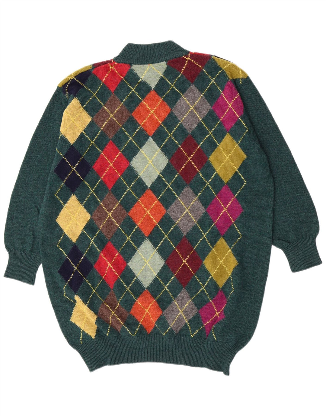 Benetton Jersey Oversize Con Cuello Alto IT 48 XL Verde