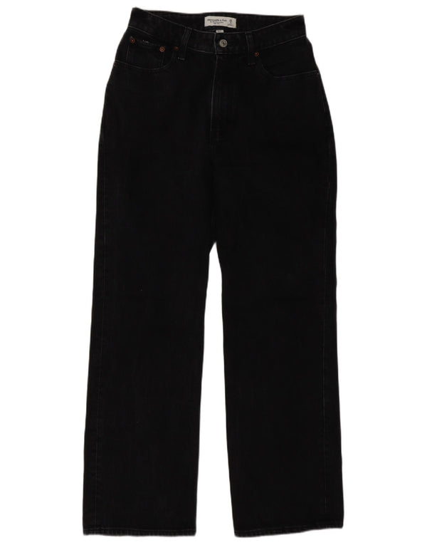 Abercrombie & Fitch Jeans de cintura alta curva para mujer US 2 XS W26 L30 Gris 90s