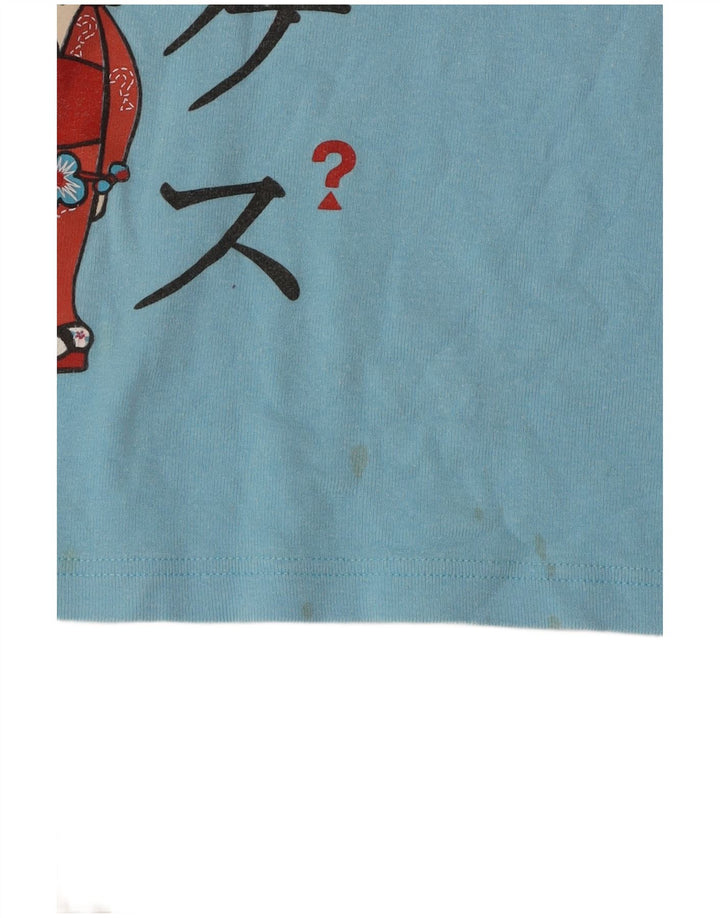 GUESS Camiseta gráfica para niña 13-14 años Azul Algodón