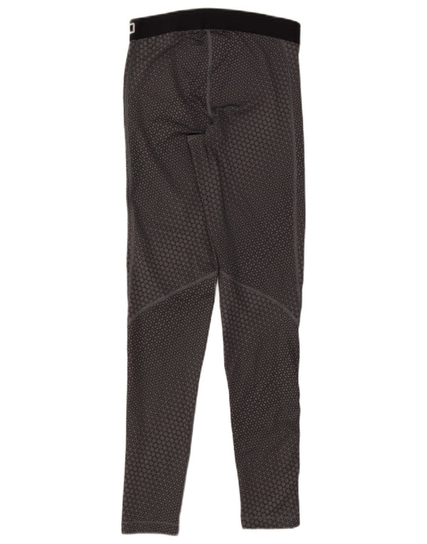 Nike Leggings gráficos Dri Fit para mujer UK 12 Poliéster geométrico gris medio