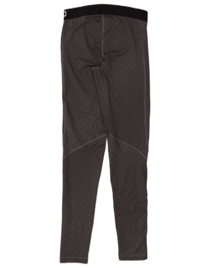 Nike Leggings gráficos Dri Fit para mujer UK 12 Poliéster geométrico gris medio