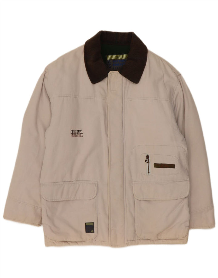 Cotton's Industries Chaqueta utilitaria para hombre UK 38 Medium Off White