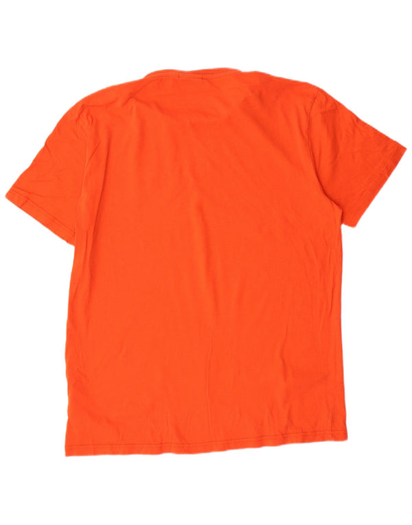 NAPAPIJRI Camiseta Hombre Top Grande Naranja Algodón
