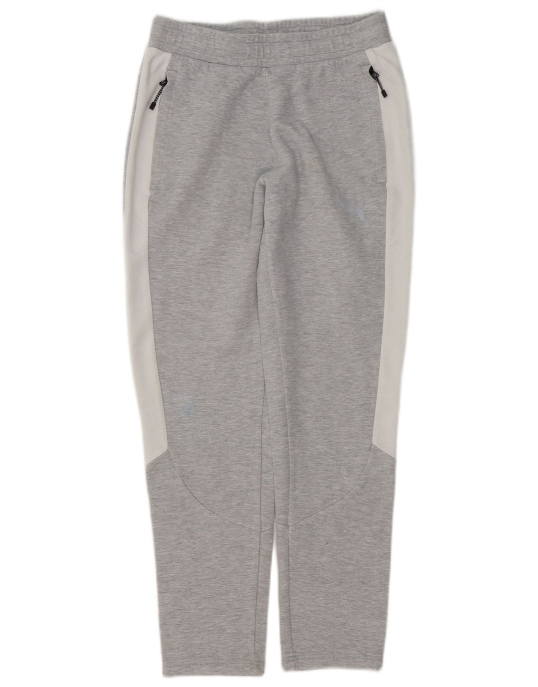 Puma Pantalones De Chándal Para Hombre De Algodón Color Block Gris Pequeño