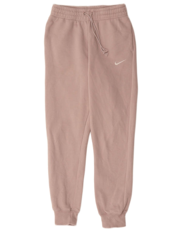 Nike Mujer Chándal Pantalones Joggers UK 6 XS Rosa Algodón
