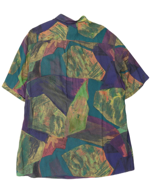 Camisa de manga corta para hombre Jupiter Talla 40 Mediana Bloque de color multicolor
