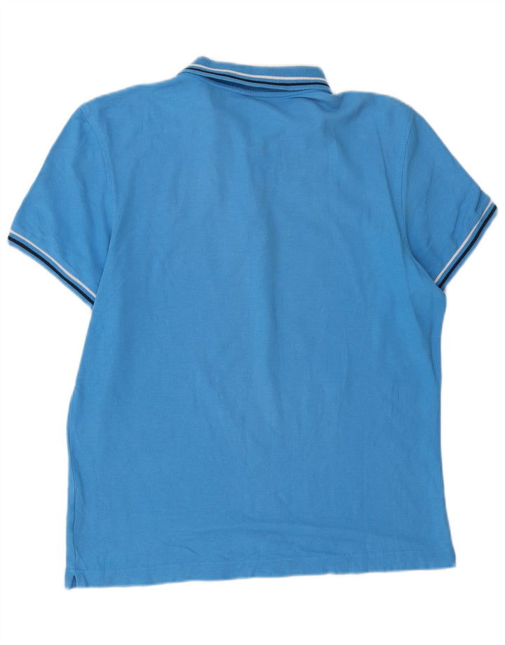 LOTTO Mens Polo Shirt Medium Blue Cotton Vintage Lotto and Second-Hand Lotto from Messina Hembry 