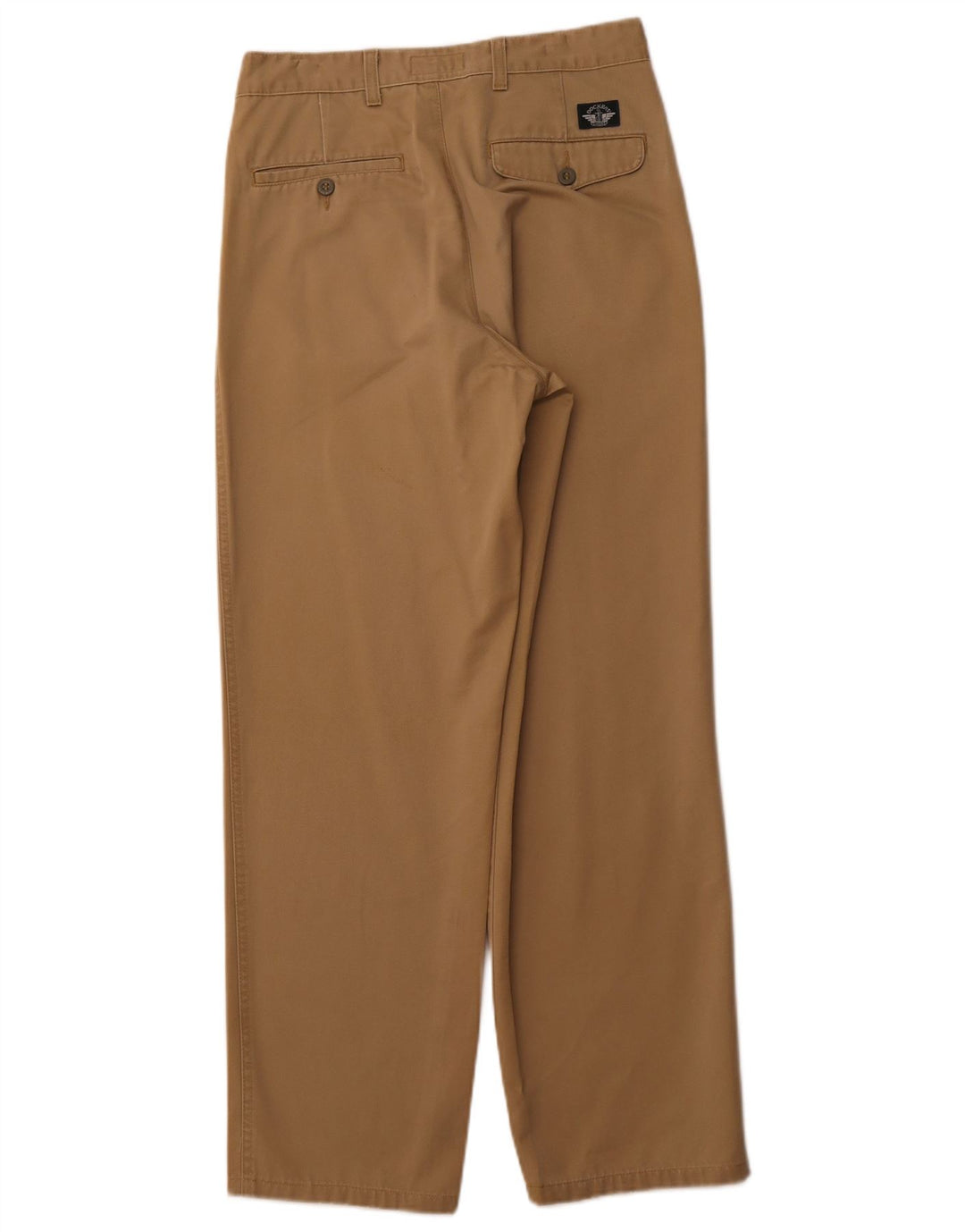 DOCKERS Pantalón chino con pinzas color caqui para hombre W30 L32 Algodón beige